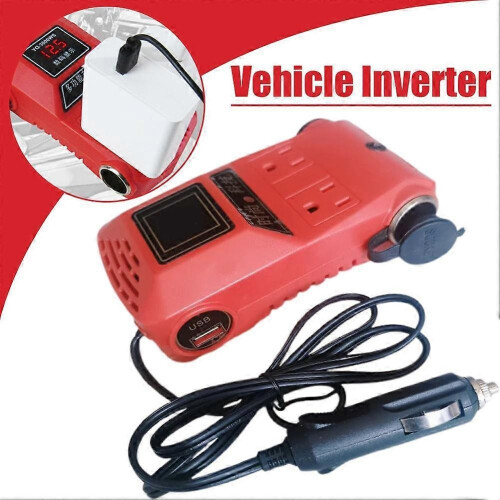 (A) Cigarette Lighter Male Plug Adapter Cable For Car Power Inverter 2