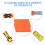 100 Pack Scraper Plastic Replacement Blades, Plastic Blades for Hob Scraper, Replacement Blades Used for Window, Floor 3