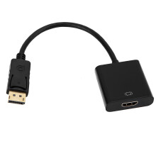 DisplayPort V1.1-kompatibel DVI-adapterkabel, högkvalitativ guldpläterad kontakt med spärrdesign för säker anslutning på kontoret och i