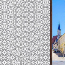 Frosted privacy window film - Decorative lace film - Static cling film without adhesive - Vinyl sticker for home, office, bathroom - 30 x 200 cm