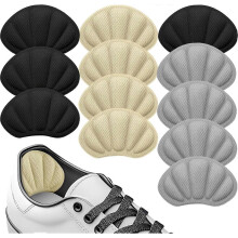 Pairs Premium Self-Adhesive Heel Cups for Blister Prevention - for Shoes with Thick Pads Black Grey Beige