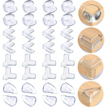 32 PCS Table Corner Protectors for Baby, Corner Protector for Furniture Child Safety Table Corner Protector Protection for Tables and Furniture Corner