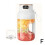 (White Single cup double lid) Portable Juicer Multifunctional Portable Juicer Cup with Digital Display 1