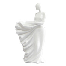Resin Figure Candle Holder - Female Form, Decorative
