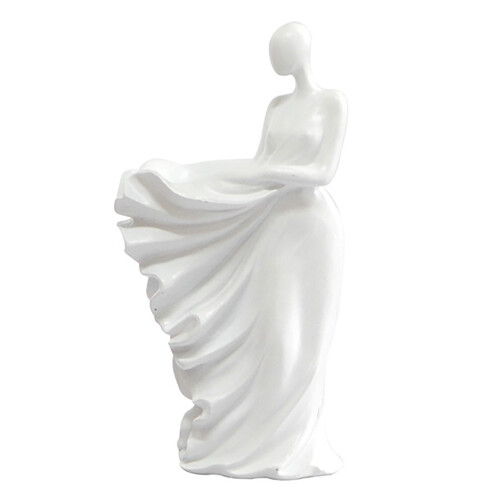 Resin Figure Candle Holder - Female Form, Decorative