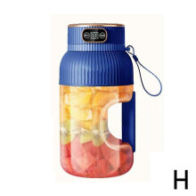 (Blue Single juicer) Portable Juicer Multifunctional Portable Juicer Cup with Digital Display