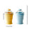 Ice Ball Maker With Leak Proof Silicone Cup And Straw For-Blue 4