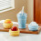 Ice Ball Maker With Leak Proof Silicone Cup And Straw For-Blue 5