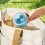 Ice Ball Maker With Leak Proof Silicone Cup And Straw For-Blue 6