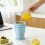Ice Ball Maker With Leak Proof Silicone Cup And Straw For-Blue 7