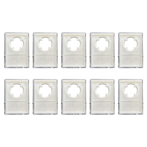 Pack of 10 Plastic Coin Display Cases Four-Point Fixation Coin