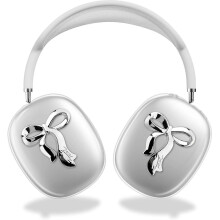 Case Cover for AirPods Max Headphones Clear Soft TPU Skin Anti-Scratch for Women Girls Accessories Protective Cover (3D Bow)