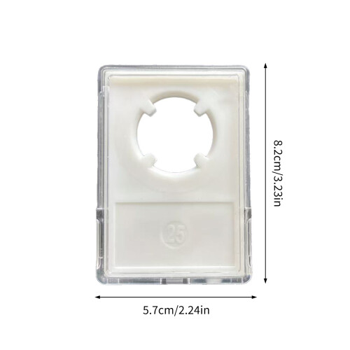 Packung mit 10 Münzvitrinen, transparente Kunststoffboxen, ideal 2