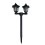 Hexagonal Solar Pathway Light, Black, 47cm 2