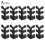 (Black) 10pc Skiffers Kickboard Corner Guards,Skirting Board Corner Guards,Brass Guards 1