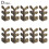 (Bronze colored) 10pc Skiffers Kickboard Corner Guards,Skirting Board Corner Guards,Brass Guards 1