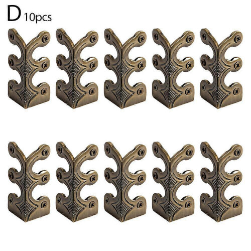 (Bronze colored) 10pc Skiffers Kickboard Corner Guards,Skirting Board Corner Guards,Brass Guards