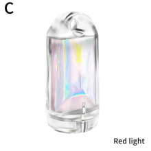 (Red light) Ultra Mini LED Lights Lightweight USB-C Rechargeable EDC, High Brightness Pocket