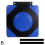 (Blue 30x30cm) Boxing Wall Target Wall Boxing Punching Pad Home Use Training Equipment 1