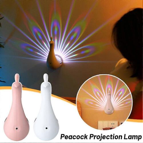 (White) LED Night Light, Peacock Wall Light, Originality Modern Decorative 2