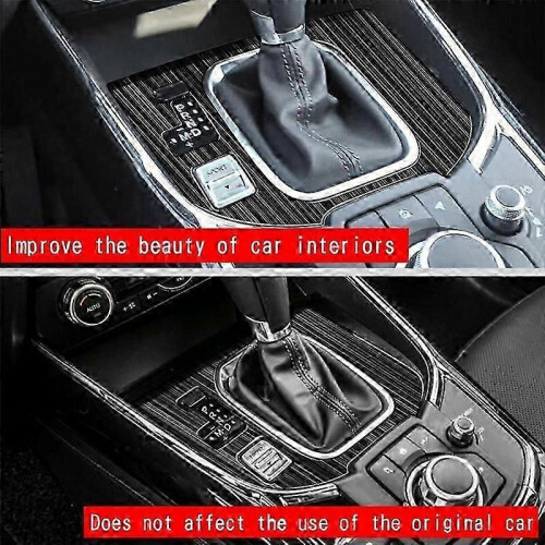 Car Stainless Steel Central Gear Shift Panel Control Panel Decal Interior Modification for CX9 -9 2022+ LHD 2
