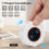 2PCS (Pearl White)Rechargeable Visual Timer, 8-Angle Auto-Rotating Screen with Gravity Sensor, Digital Timers for Classroom, Small Kitchen Timers for 2
