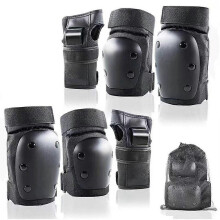 (Adults) Kids/Adults Knee Elbow Pads Wrist Guards, Protective Gear Set
