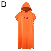(Orange) Towel Bathrobe Beach Quick Drying Adult Swimming Hooded Absorbent Bath