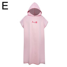 (pink) Towel Bathrobe Beach Quick Drying Adult Swimming Hooded Absorbent Bath