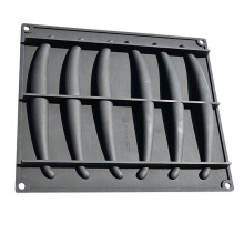 6 Cavity Vanilla Pods Silicone Molds Baking Supplies 3D-Black