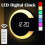 Led Wall Clock, Creative Remote Control, Digital Clock, Hollow Mirror, Temperature Alarm, 7 Colors C 4