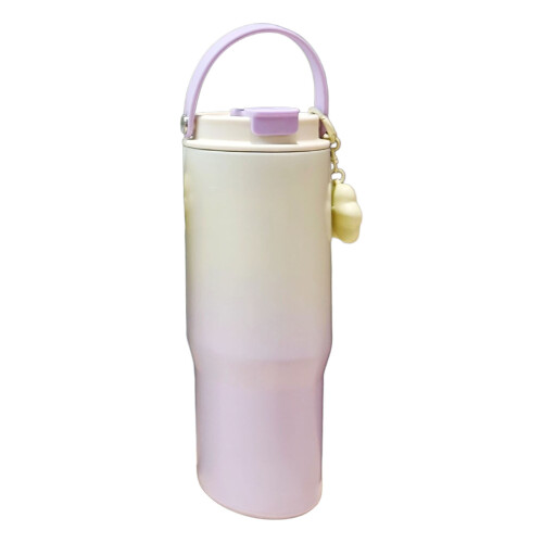 Unique Gradient Pattern Nonrust Steel Water-Purple 900ml