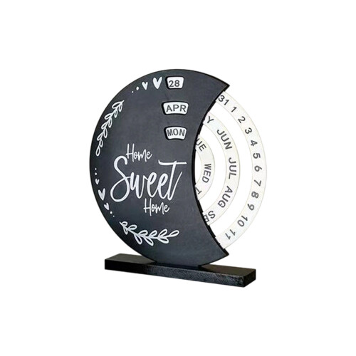 Desktop Calendar For Office And Home Decoration-Black 2