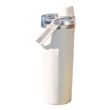 800Ml Nonrust Steel Vacuum Water Bottle With Leak Proof-Beige