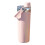 Geräumige 800-ml-Wasserflasche mit magnetischem Deckel und-Rosa 1