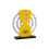 Moon/Ferris Wheel Pattern Calendar For Stylish Office-Yellow 1 1