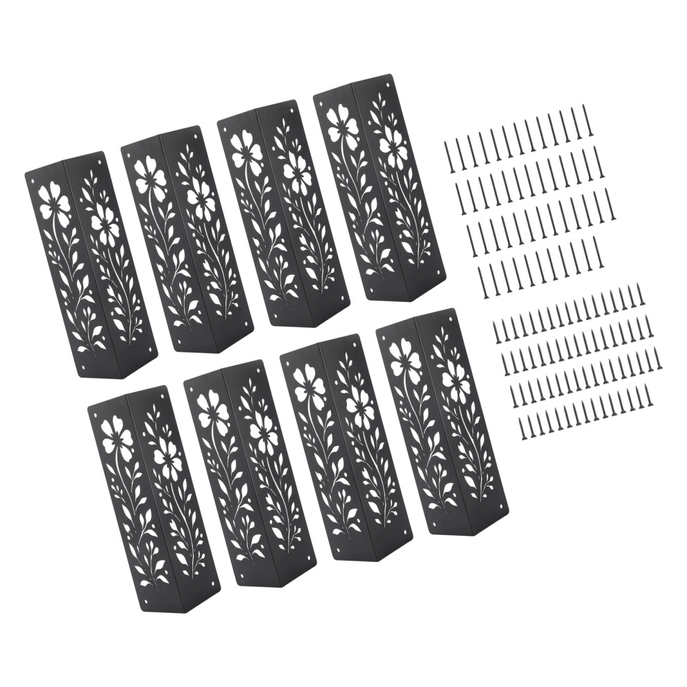 4/8Pcs Heavy Duty Steel Raised Bed Corner Bracket With-8Pcs 7627001401341