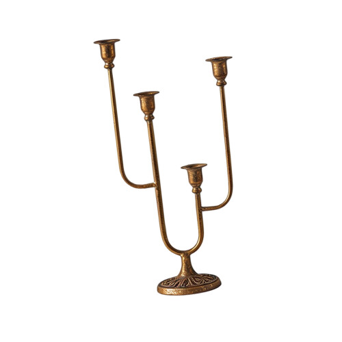 Iron Taper Candle Holders Decorative Candle Stand,4 Armed-A3414