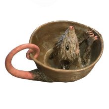 Creative Mouse Themed Manual Juice Maker And Grinding Dish