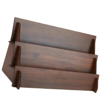 Rustikale Schreibtisch-Organizer aus Holz mit-Zweiter Stock