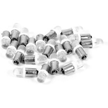 Dashboard Light Bulbs, 20pcs T11 T4w Ba9s H6w 1895 Convex 1led Auto Car Led White Light for Dashboard20pcs)
