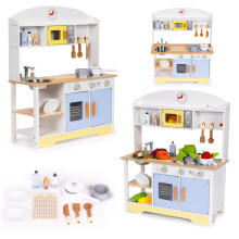 Kinderküchenset mit Backofen, Waschmaschine, 12 Zubehörteilen