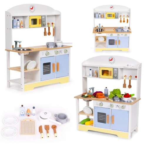 Kinderkeukenset met oven, wasmachine en 12 accessoires