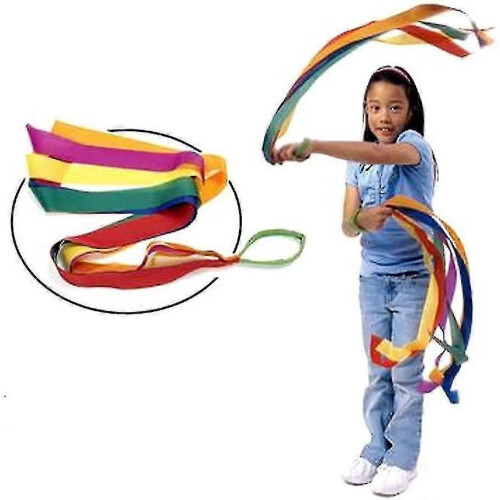 12pcs Rainbow Ribbon Dance Ribbon Colored Ribbon (multi-colored)-hs 1