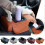 (Black) Car Center Console Armrest Pillow Auto Armrest Box Cushion Pad with Cup Holder 3