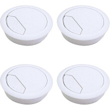 4 Pcs Desk Grommet, Desk Cable Wire Hole Tidy Grommet Cable Hole Cover Plastic Gift