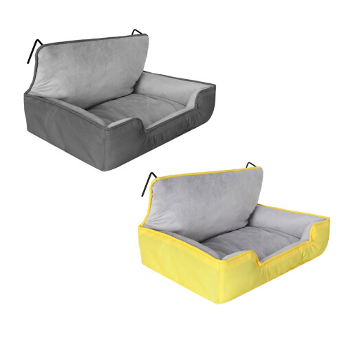 Stable Hanging Cats Bed Easy To Install And Clean Hammock-Gray 1