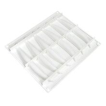 Nonstick 6 Cavity Vanilla Pods Shape Chocolate Molds-White