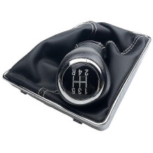 (White12345R) For Opel Astra Iii H 1.6 Vauxhall 2004 2005 2006 2007 2008 2009 2010 Car Styling Gear Shift Knob Lever Gaiter Boot Cover Case-12345r