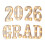 Class Of 2026 Celebration Decors 8 Count Light Up Plastic-White 1